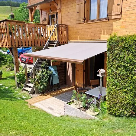 A4 Km De Megeve Tres Joli Avec Jacuzzi ,vue Sur Les Montagnes Au Calme